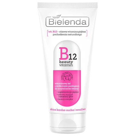 BielendaB12 Beauty Vitamin, вітамінний гель з ніжним скрабом для обличчя, 150 мл: ціни та характеристики
