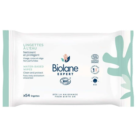 Очищуючі серветки Biolane Expert Sensitive Skin x54: ціни та характеристики