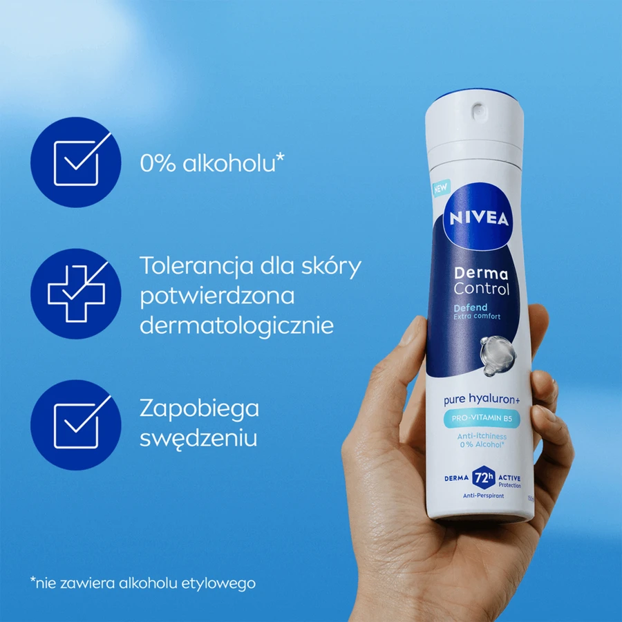 Nivea Derma Control Defend, антиперспирант, спрей, 150 мл: цены и характеристики