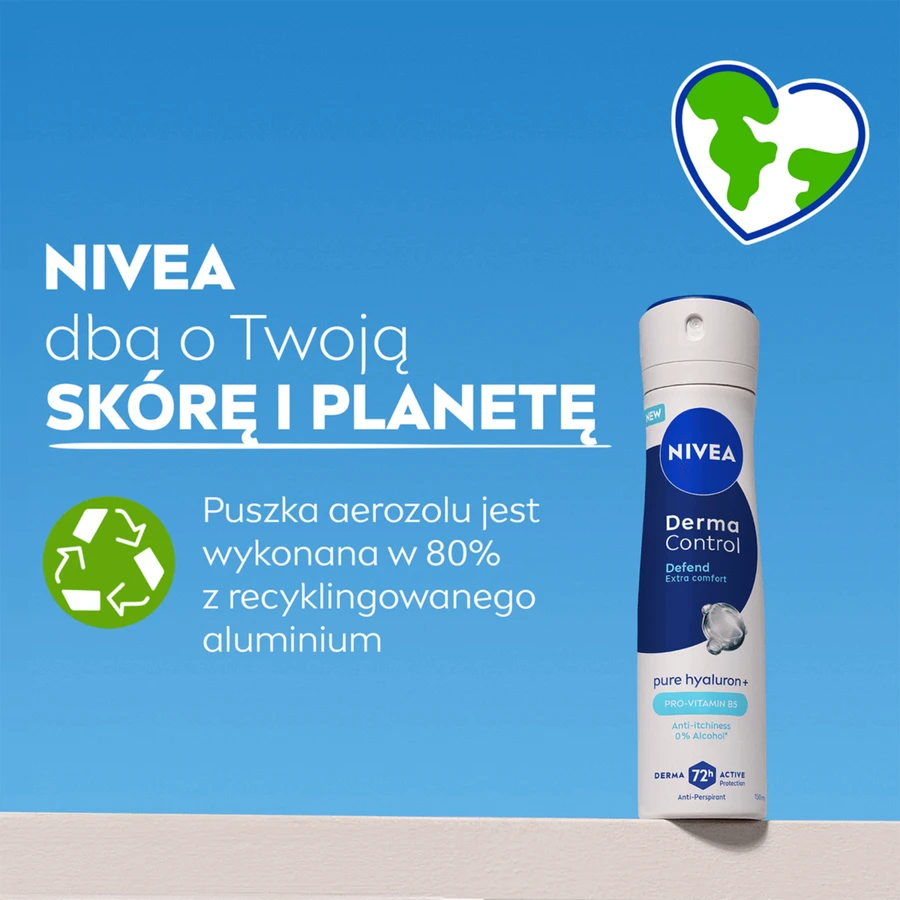 Nivea Derma Control Defend, антиперспирант, спрей, 150 мл: цены и характеристики