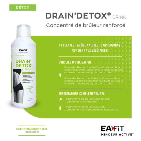 Eafit Detox Дренажный детоксикант 500 мл: цены и характеристики