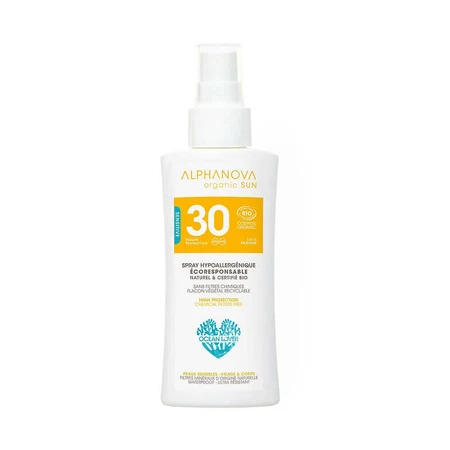 Alphanova Organic Sun Travel Sun Spray SPF30 органический спрей для лица и тела 90 гр.: цены и характеристики