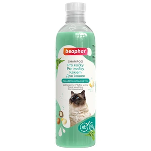 Beaphar (Беафар) Macadamia&Aloe - Супермягкий шампунь с Макадамией и Алое вэра для всех типов шерсти котов, 250 мл.