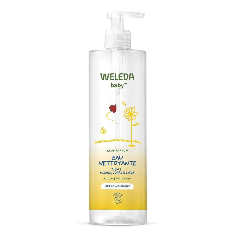Weleda Baby and Child Очищающая вода 3 в 1 для лица, тела и сиденья 400 мл: цены и характеристики