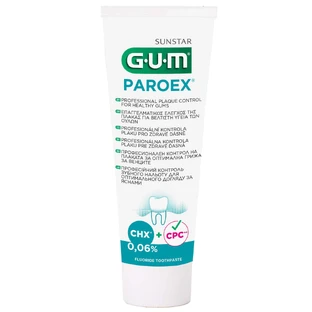 GUM PAROEX 0,06%, зубна паста, від кровоточивості ясен, антисептик, 75 мл