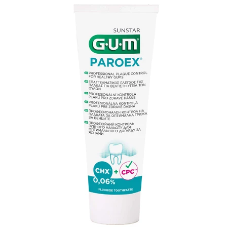GUM PAROEX 0,06%, зубна паста, від кровоточивості ясен, антисептик, 75 мл: ціни та характеристики
