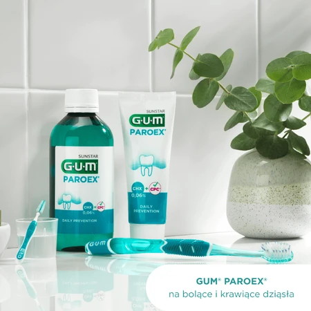GUM PAROEX 0,06%, зубна паста, від кровоточивості ясен, антисептик, 75 мл: ціни та характеристики