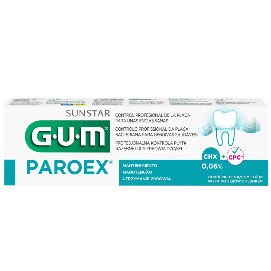 GUM PAROEX 0,06%, зубна паста, від кровоточивості ясен, антисептик, 75 мл: ціни та характеристики
