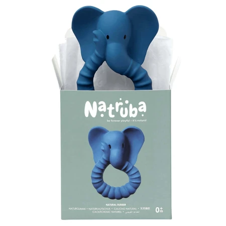 Natruba, прорезыватель из натурального каучука, слоненок, с рождения, 1 штука: цены и характеристики