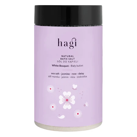 Hagi White Bouquet, натуральна сіль для ванн, 480 г: ціни та характеристики