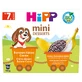 HiPP Mini Dessert Bio, крем с бананом и какао, после 7 месяцев, 4 х 100 г.