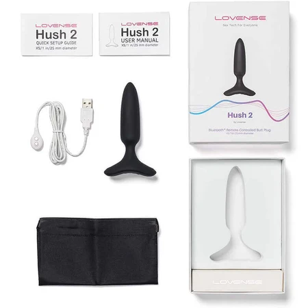 Lovense Hush 2, анальна пробка з керуванням через додаток, XS: ціни та характеристики