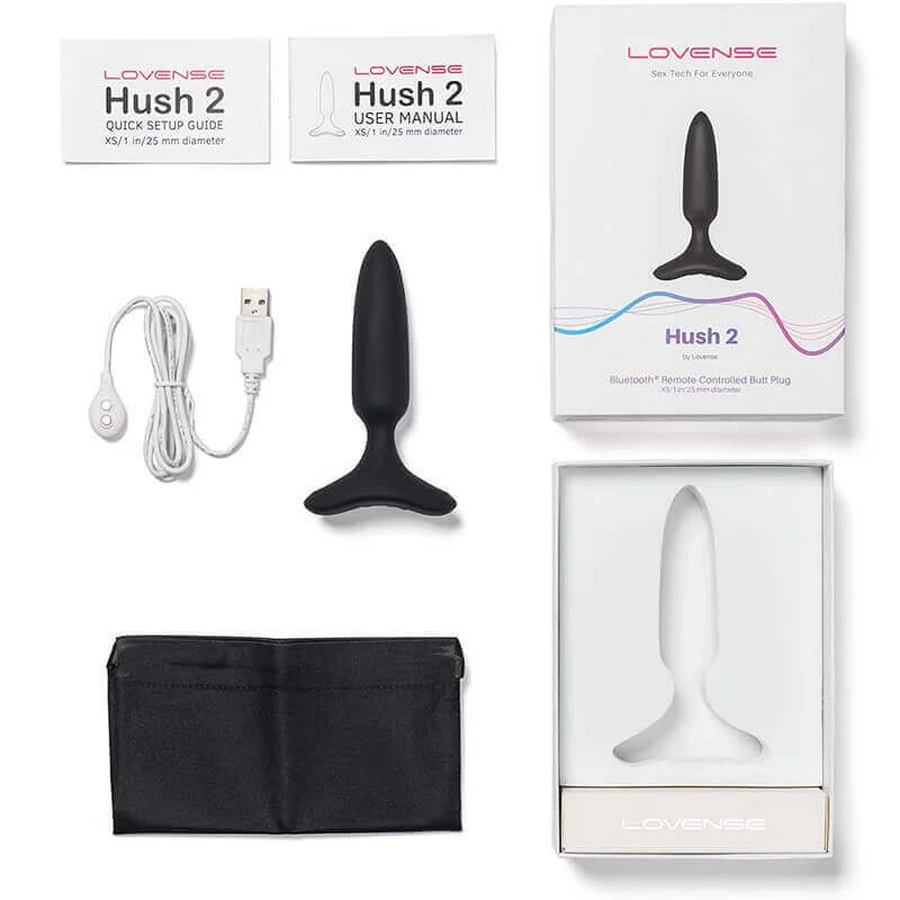 Lovense Hush 2, анальна пробка з керуванням через додаток, XS: ціни та характеристики
