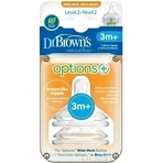 Dr.BROWN'S OPTIONS+ РІВЕНЬ 2 1×2, широка горловина, силікон, 3M+: ціни та характеристики