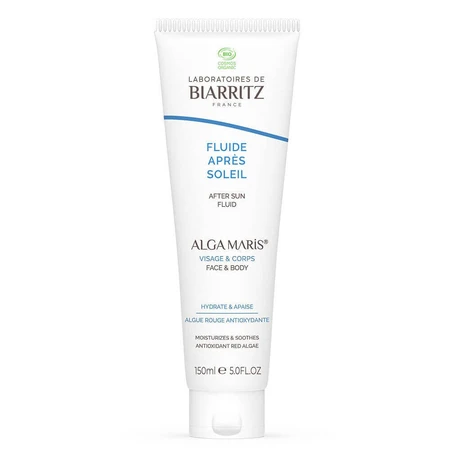 Средства для загара Laboratoires De Biarritz Свежий, увлажняющий органический флюид после загара 150 мл: цены и характеристики