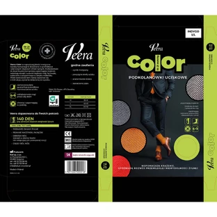 Veera Color, чоловічі компресійні гольфи, 18-21 мм рт.ст., індиго, розмір L