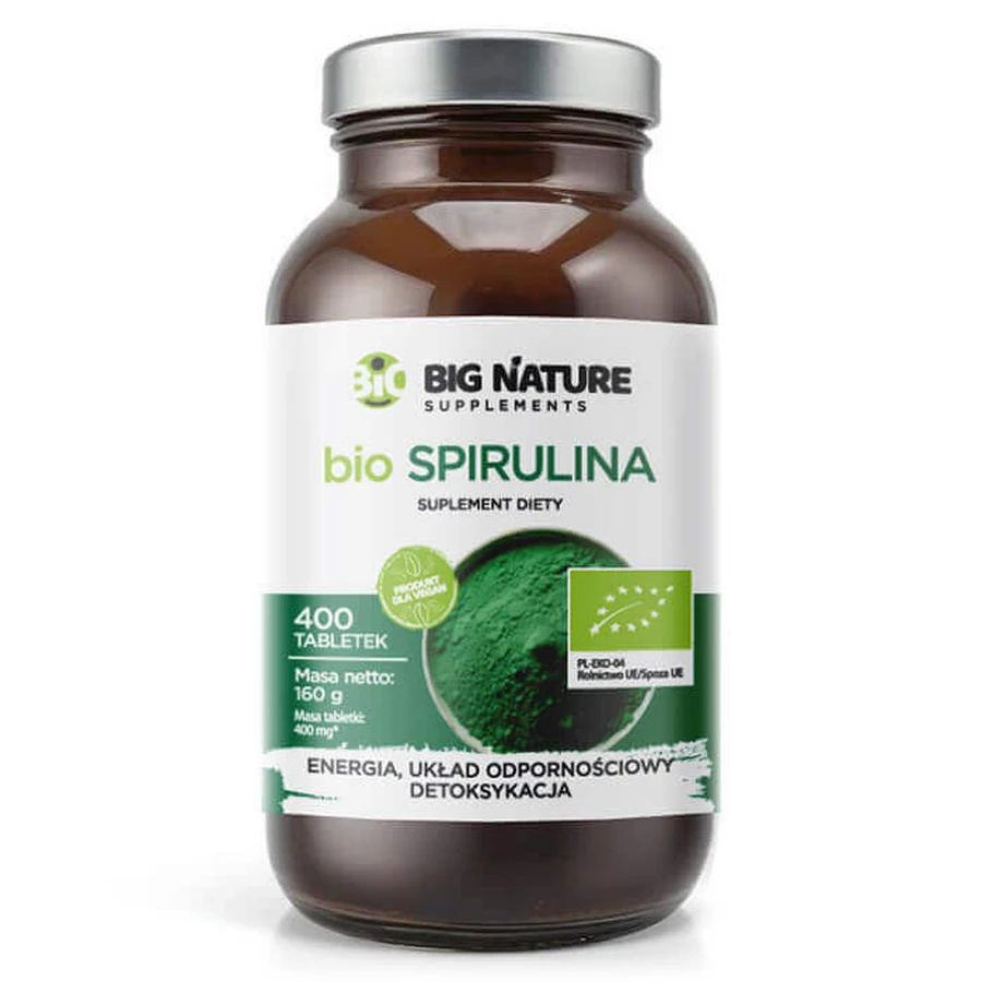 Big Nature Bio Spirulina, 400 таблеток: цены и характеристики