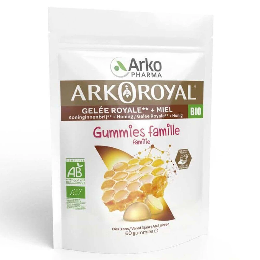 Arkopharma Arkoroyal Royal Jelly Organic Family 60 жевательных резинок: цены и характеристики