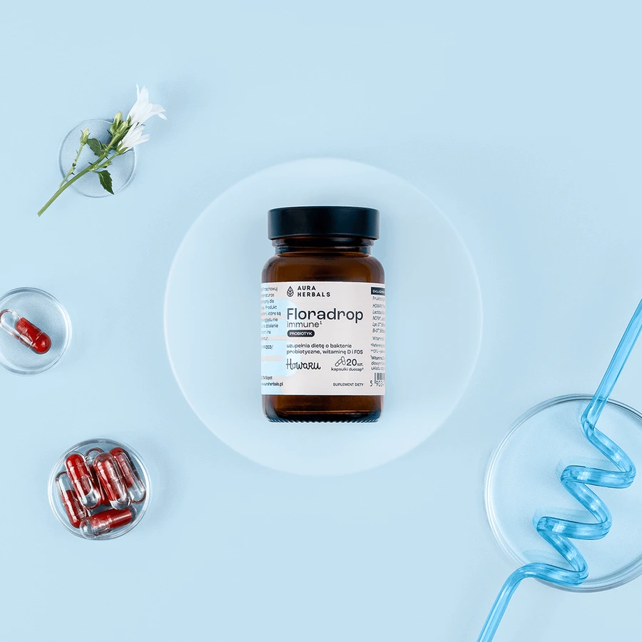 Aura Herbals Флорадроп імунний, пробіотик, 20 капсул: ціни та характеристики