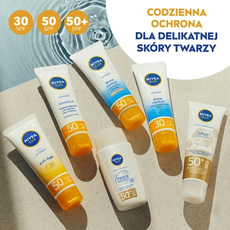 Nivea Sun UV Face Ultra Light Invisible Daily Fluid, легкий, невидимый флюид для лица, SPF 50+, 40 мл: цены и характеристики