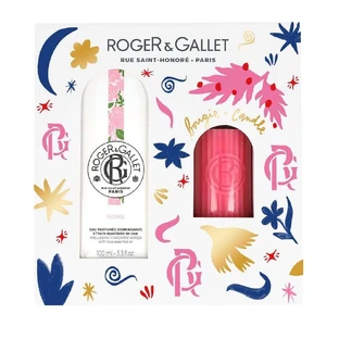 Roger & Gallet Rose Eau Bienfaisante 100мл + подарункова коробка ароматичних свічок