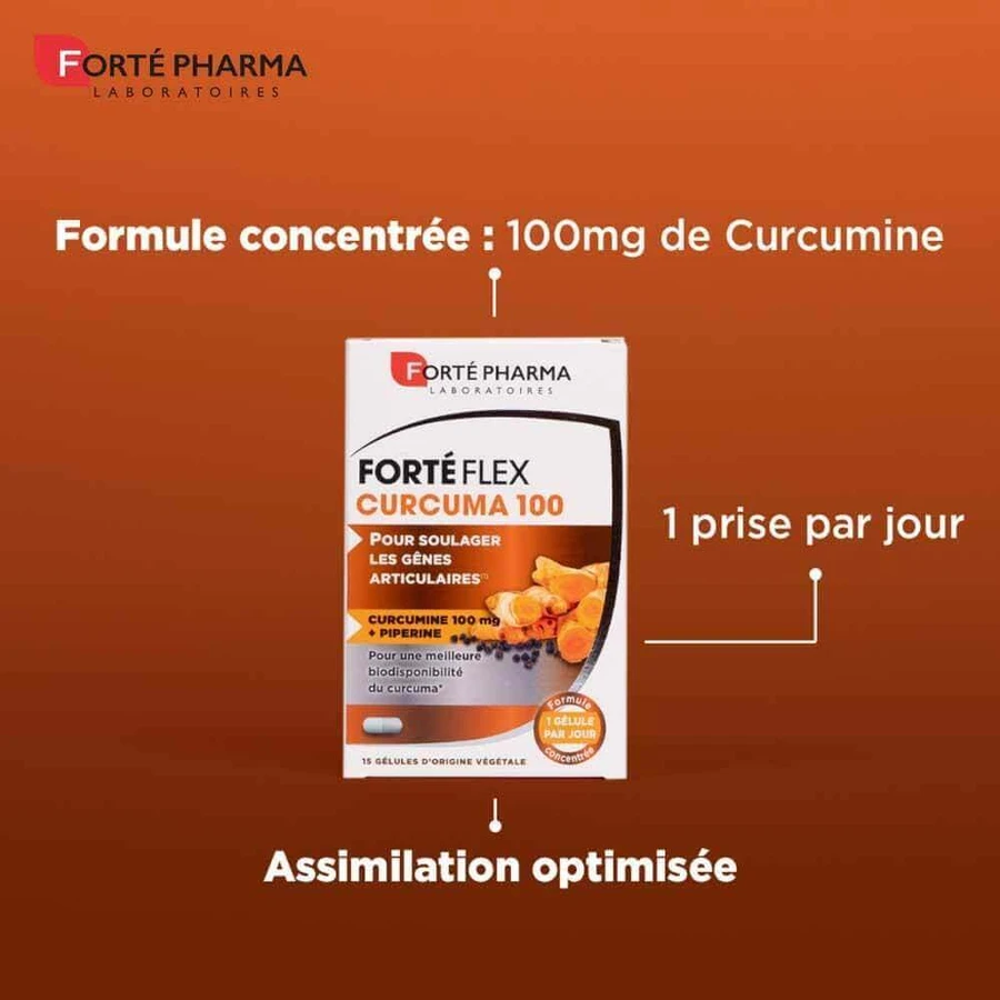 Forté Pharma Forté Flex Joint Pain Turmeric 100 15 капсул: цены и характеристики
