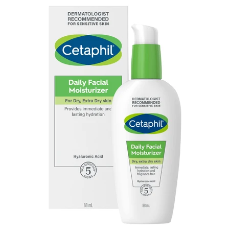 Cetaphil, Crema hidratantă pentru față cu acid hyaluronic, zi, 88 ml + Crema hidratantă pentru față cu acid hyaluronic, noapte, 48 ml gratuit: ціни та характеристики
