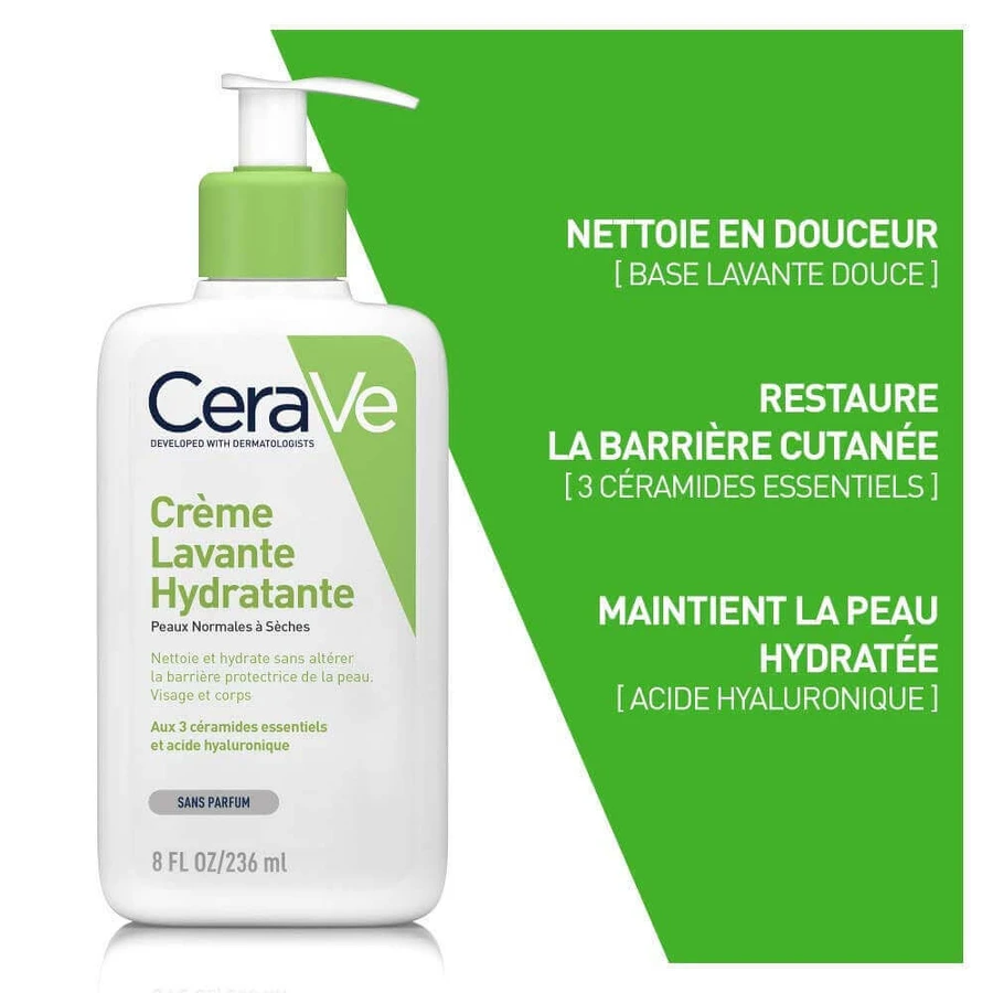 Cerave Body Cleanser Зволожуюче молочко для обличчя та тіла для нормальної та сухої шкіри 473 мл: ціни та характеристики