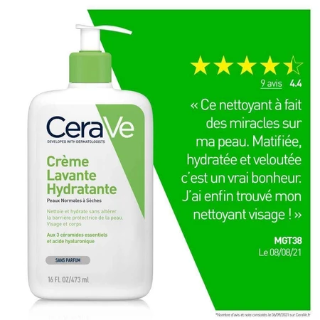 Cerave Body Cleanser Зволожуюче молочко для обличчя та тіла для нормальної та сухої шкіри 473 мл: ціни та характеристики