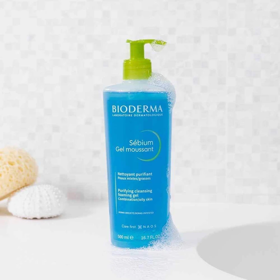 Bioderma Себіум Очищуючий гель для комбінованої та жирної шкіри 500 мл: ціни та характеристики