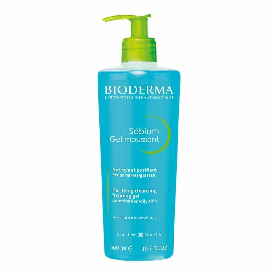 Bioderma Себіум Очищуючий гель для комбінованої та жирної шкіри 500 мл: ціни та характеристики