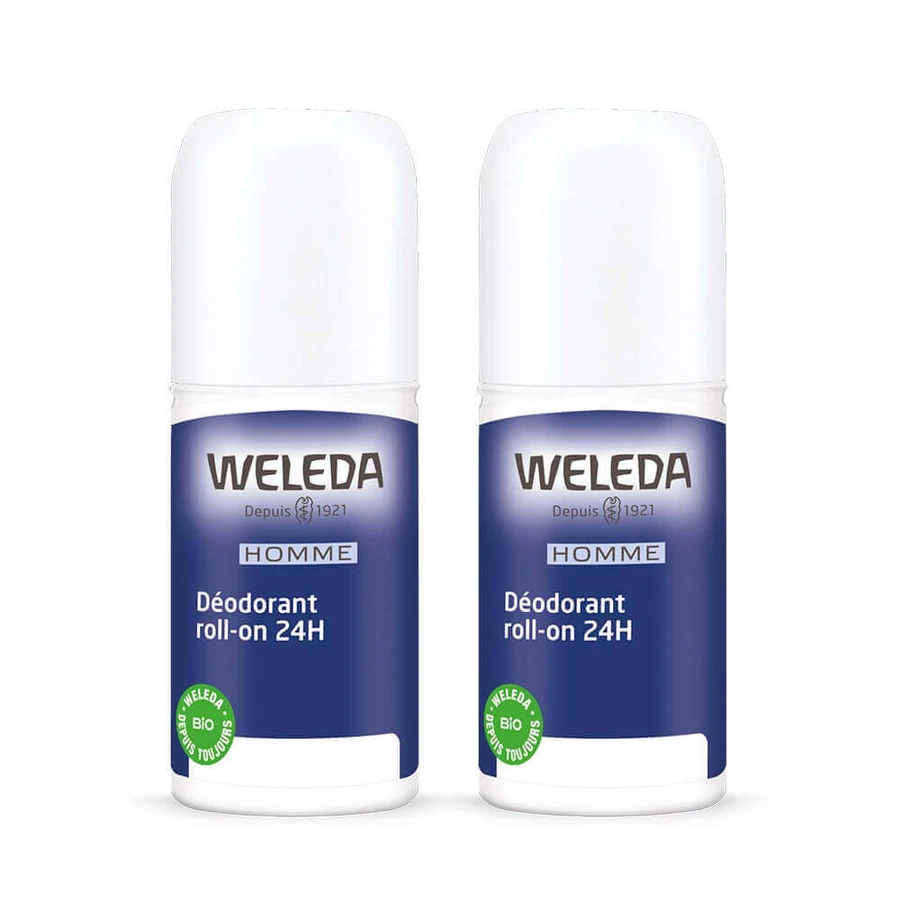 Weleda Дезодоранты мужские роликовые 24 часа 2х50 мл: цены и характеристики