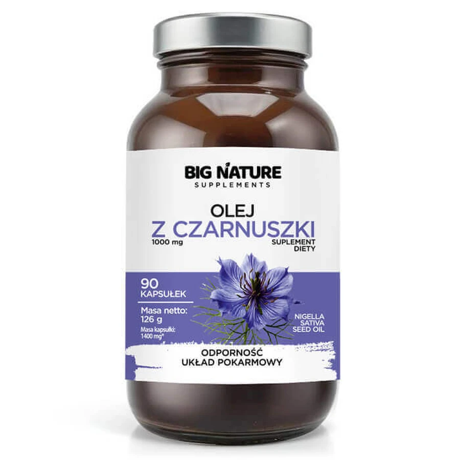 Олія чорного кмину Big Nature, 90 капсул: ціни та характеристики
