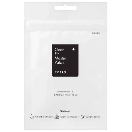 Cosrx Clear Fit Master Patch, маскирующие патчи от пятен, 18 штук: цены и характеристики
