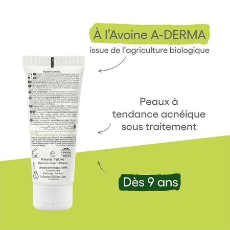 A-Derma Biology AC Компенсуючий зволожуючий крем Hydra 40мл: ціни та характеристики