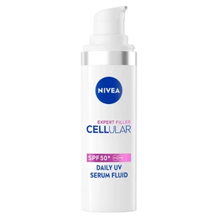 Nivea Cellular Expert Filler Daily UV Serum Fluid, сироватка для корекції ознак старіння шкіри, SPF 50+, 30 мл