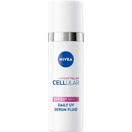 Nivea Cellular Expert Filler Daily UV Serum Fluid, сироватка для корекції ознак старіння шкіри, SPF 50+, 30 мл: ціни та характеристики