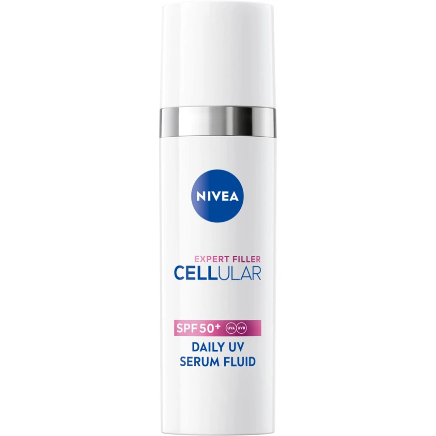 Nivea Cellular Expert Filler Daily UV Serum Fluid, сироватка для корекції ознак старіння шкіри, SPF 50+, 30 мл: ціни та характеристики