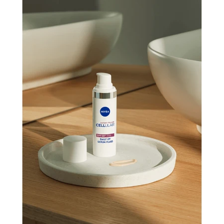 Nivea Cellular Expert Filler Daily UV Serum Fluid, сироватка для корекції ознак старіння шкіри, SPF 50+, 30 мл: ціни та характеристики