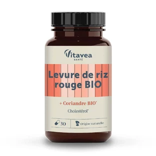 Vitavea Santé Nutri'sentiels Красные рисовые дрожжи и органический кориандр Холестерол 30 капсул