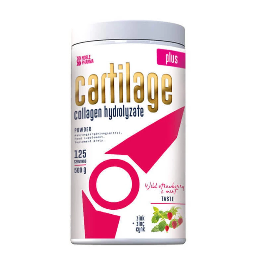 Noblepharma Хрящ Плюс, полуниця та м'ята, 500 г: ціни та характеристики