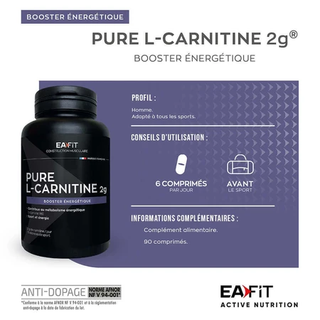 Eafit Pure L-carnitine 90 Gelule 2g: цены и характеристики