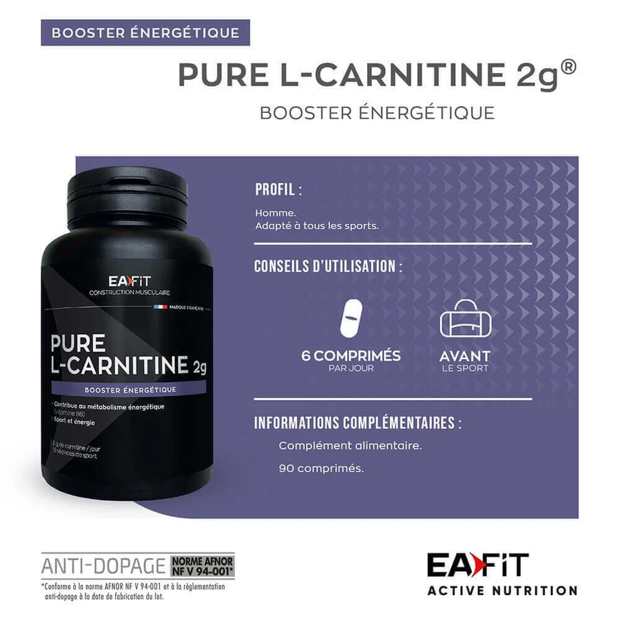 Eafit Pure L-carnitine 90 Gelule 2g: цены и характеристики