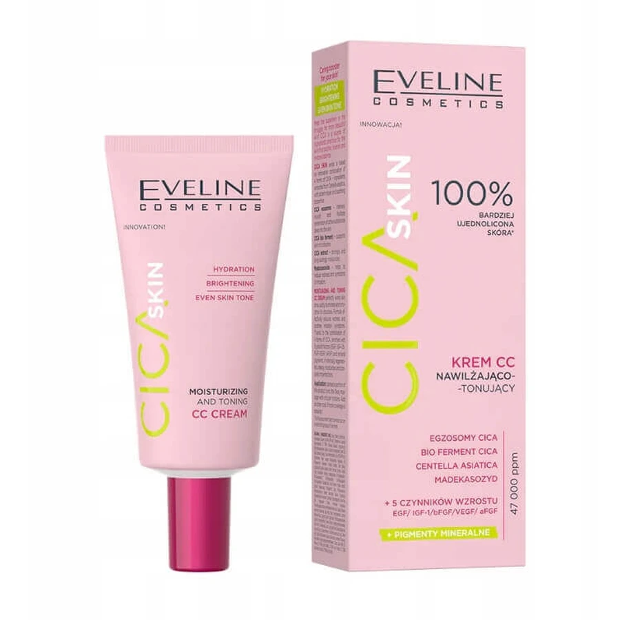 Eveline Cosmetics Cica Skin Cremă CC hidratantă și tonică, 30 мл: цены и характеристики