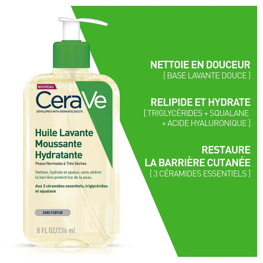 Cerave Body Cleanser Увлажняющее пенящееся масло для нормальной и очень сухой кожи 236 мл: цены и характеристики
