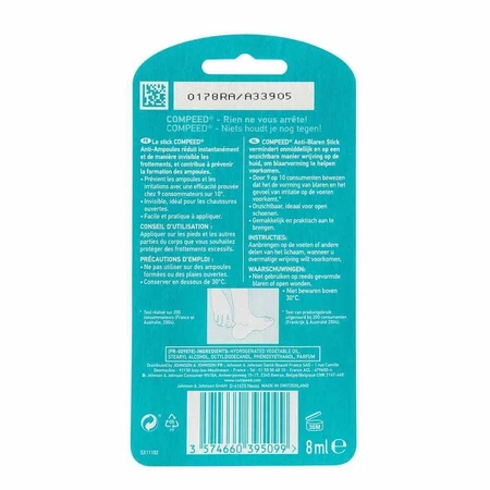 Compeed Антипузырьковый и противообрастающий стик 8 мл: цены и характеристики