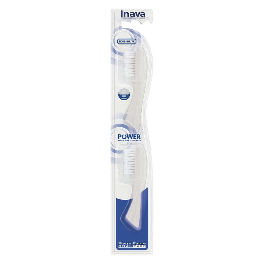 Гібридні м'які щітки Inava 15/100 для електричних зубних щіток x2: ціни та характеристики