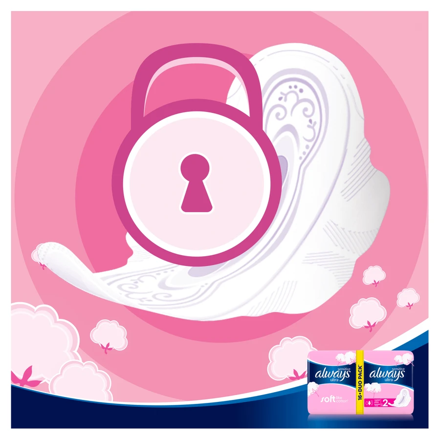 Always Ultra Sensitive, гигиенические полотенца с крылышками, Super Plus, 16 шт.: цены и характеристики