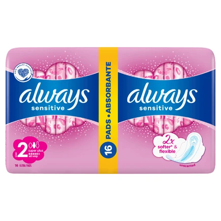 Always Ultra Sensitive, гигиенические полотенца с крылышками, Super Plus, 16 шт.: цены и характеристики