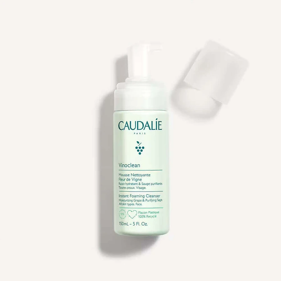 Caudalie Vinoclean Fleur de Vigne Duet, очищающая пенка для лица, 2 x 150 мл: цены и характеристики